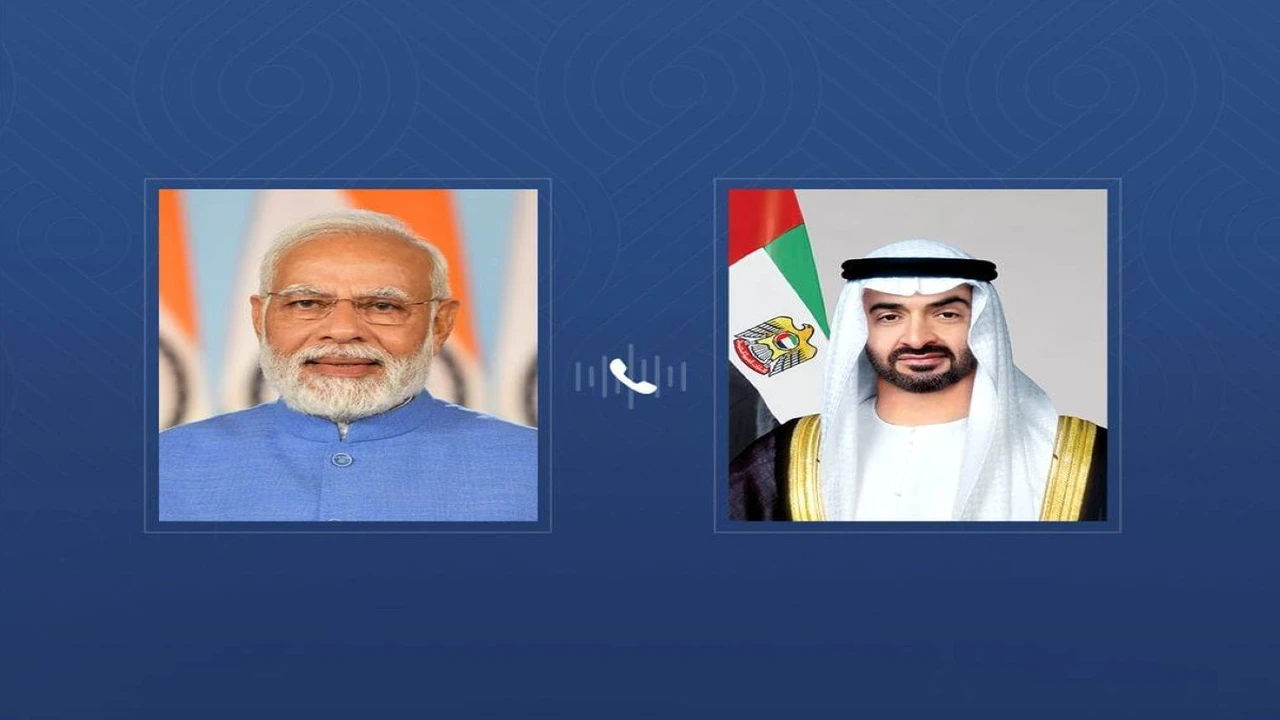 اتصال هاتفي بين رئيس الدولة ورئيس وزراء الهند لبحث تطورات المنطقة